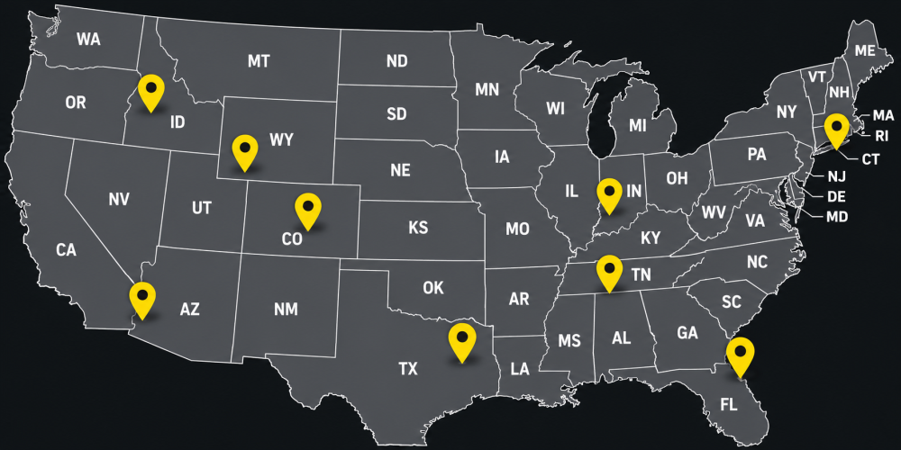 Our Projects Across the U.S. Map