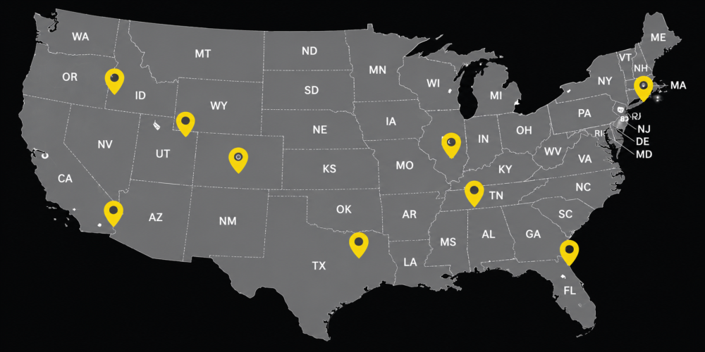 Our Projects Across the U.S. Map