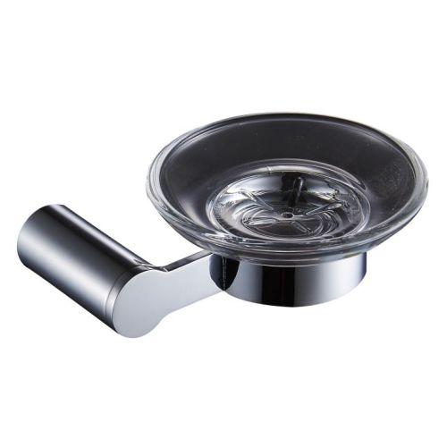 Soap Dish with Glass-chrome finish