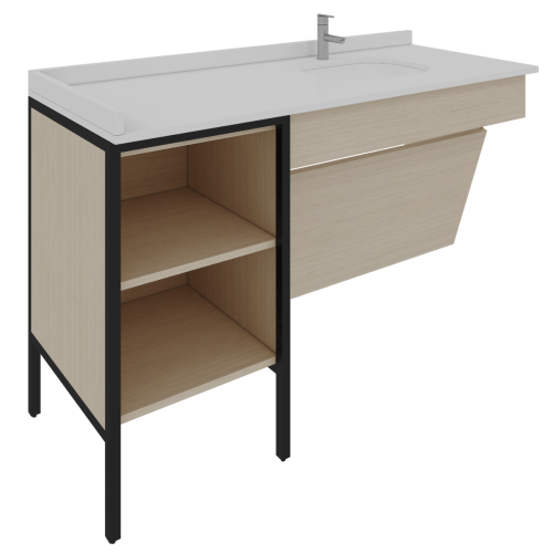 ADA VANITY-METAL LEG-2426L-ACC