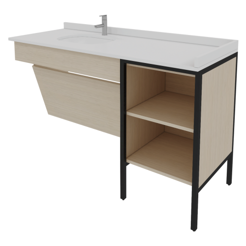 ADA VANITY-METAL LEG-2426R-ACC
