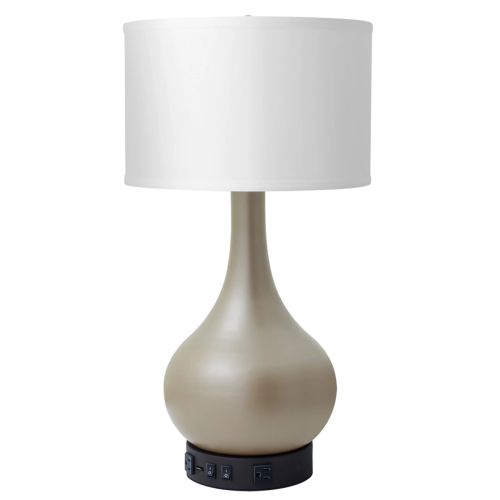 TRULY YOURS DESK LAMP WITH 2 OUTLETS