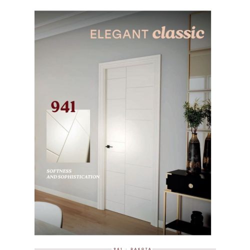 Lacquered collection door model 941 in Dakota with Valley handle in Black.
