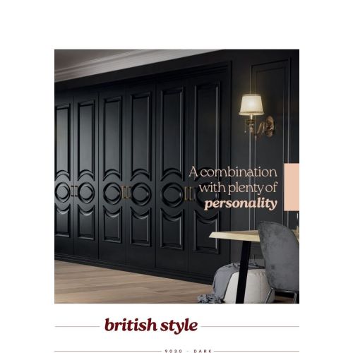 Lacquered collection door model 9030 in Dark.
