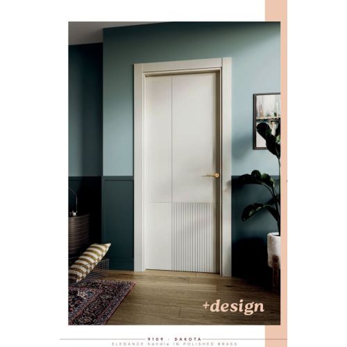 Live collection door model 9109 in Dakota with Elegance handle in Polished Brass.