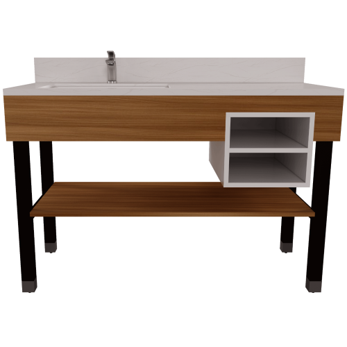 VANITY LHS CUBBIES-METAL  -2405